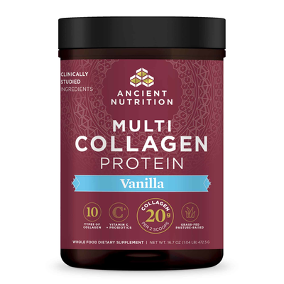 Multi Collagen Protein (Vanilla) by Ancient Nutrition