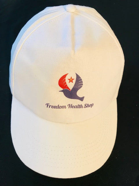 Freedom Health Shop Hats (White-One Size Fits All)