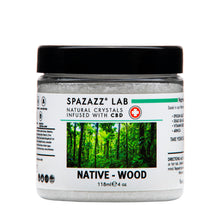 CBD Infused Bath Crystals "Native- Wood" by Spazazz (4oz)