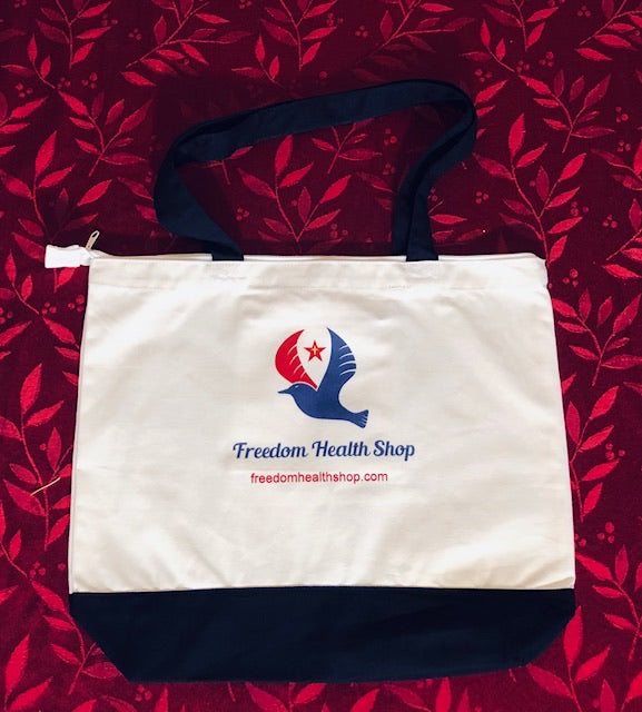 Freedom Health Shop Zippered Tote Bags